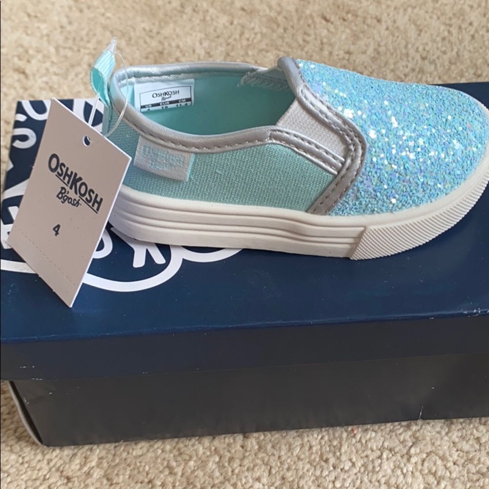 Toddler girls blue sparkly slides